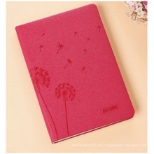 Werbe-Loose-Eaf-Notebooks, rote Nachahmung Cover Notebooks